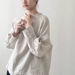 【リネン100%♡大人可愛いブラウス】ナチュラルな秋コーデ│爽やか│バルーンスリーブ│カジュアル│T-224SL