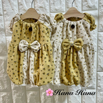 犬服🐶秋冬🍂小花柄可愛い🩷コーデュロイワンピース👗