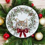 猫ちゃんののコースター　オーナメント　クリスマス