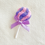 [new!]ロリポップのビーズ刺繍ブローチ(しましま)