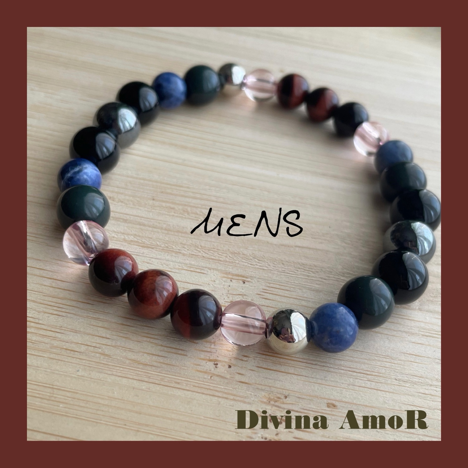 MEN'S天然石ブレスレット③