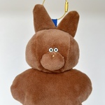 【キーホルダータイプ】おまもり守るぬいまもの　マモノン　スムースラビット/ブラウン