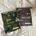 【べ様オーダー品】入園入学片方から紐を引く巾着給食袋★昆虫図鑑