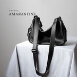 柔らかい本革ショルダーバッグ斜め掛け大容量　マチ広め収納バッグ　ブラック