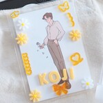 【推し活グッズ】名入れできる硬質ケース♡お花モチーフ×カラバリ10色／ブロマイド対応（B7）