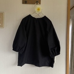 TCローン刺繍地のバルーン袖のプルオーバー