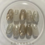 【ネイルチップオーダー】♡作品no.8♡ Champagne Dream🍸🫧