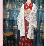 裾スカラップレース長羽織 白 着丈98 裄70