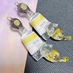 【十五夜限定】いたずらにゃんこのキーホルダー【黄＊つき限定Ver】