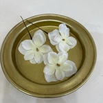 追加パーツ　ホワイトフラワー３本