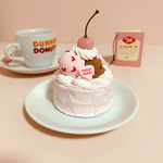 3色のアイスが主役なクラシックスタイルバターケーキ　❤︎ベビー＆おこさまサイズ❤︎  撮影小物　クレイケーキ　フェイクスイーツ