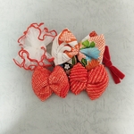 髪飾り　アンティーク　りぼん　753 七五三 チュール　鹿の子　ベルベット　ベロア