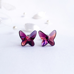 紫の蝶🦋ピアス／イヤリング