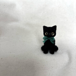 おすわり　黒猫ちゃん　モールアート　モールベア 