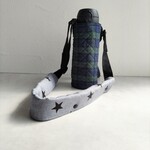 新作　ずれが気にならない 超ロング水筒肩ひもカバー 【 スター／無地 】グレー