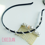 ミニパールカチューシャ♡