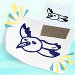 負けないぞ！！大きいけど可愛い？かーもーめースタンプ