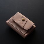 限界まで小さく作った三つ折り財布（ナチュラル）・ジャンク品