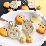 【送料込】パンプキンのロールケーキとおばけマシュマロ+おばけパンプキンチョコパイのボールチェーン