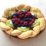 フェルトおままごと ケーキ  フルーツタルト