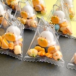 【送料込】パンプキンのお菓子とおばけマシュマロのボールチェーン