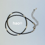 淡水ﾊﾟｰﾙ とblack  ネックレス