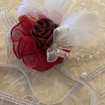 貴族風ヘッドドレス8㎝　レッド