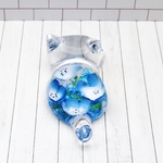 ☆再販☆レジンアートペイント☆3D絵画☆ネモフィラ猫ちゃんA☆