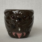 黒PUG湯呑み〜A