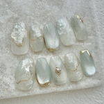 ICE Blueの水光ネイル💎✨️