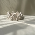 【再販】ベビークラウン　ニットクラウン　milk popcorn ホワイト