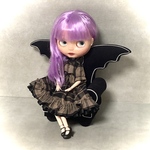 ミニチュアソファ　デビル　ブライス等1/6ドール　ハロウィンやドールハウスに