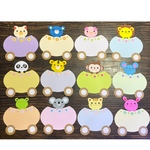 壁面飾り《 ＊お花のカート＊ 》 【お誕生表・メッセージボード(カード)】
