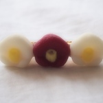 砂糖菓子バレッタ（椿）