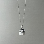 《ポテトBUHI》　 シルバー  ネックレス　フレンチブルドッグ