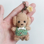 専用＊クリスマストイプードルのあみぐるみキーホルダー