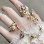 〜小さな花壇🤍🎀🤍〜ダブルリング