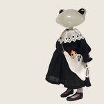 白黒ワンピとゴーストバッグ