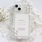 clear flowerのスマホケース　iPhone16  iPhone15 iPhone14 iPhone13 人気　かわいい　おしゃれ　Android  エクスペリア GALAXY スマホカバー