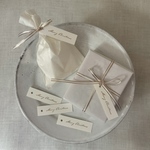 箔押しミニWHITEタグ〈MerryChristmas〉12枚