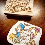 Halloweenはんこ　ポジー♡ティーブ