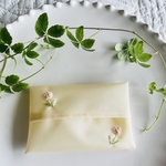 大人用ティッシュケース｜上品なお花刺繍［ナイロン製／お受験・母娘おそろい可］