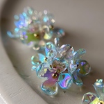 4pcs)4017)ビーズタッセル)blue)#2c