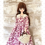 ジェニーちゃん　服　（ワンピース、バッグ、ピアス）３点セット　no.180