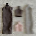 スムースワンピマキシ丈　ブラウン　1/6ドール用22cmドールサイズ服アウトフィット