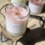 ストロベリーラテキャンドル【甘酸っぱいいちごの香り】