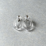 水の輪 Des ronds dans l'eau クリア 透明 イヤリング／ピアス