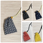 【選べる柄・タイプ】お守り袋 首掛け用 巾着タイプ 和柄 花柄 10種類以上