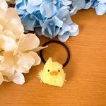 もけもけひよこイエロー 髪ゴム