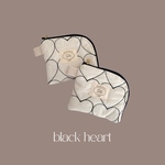 L字ミニポーチ black heart
